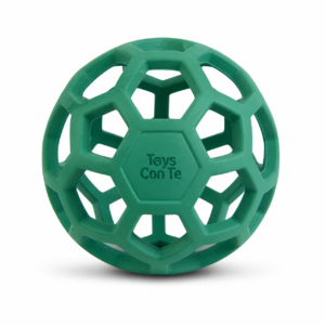 Hollow Rubber Dog Ball with Open Grid Design – Lightweight Fetch & Chew Toy | Toys Con Te
