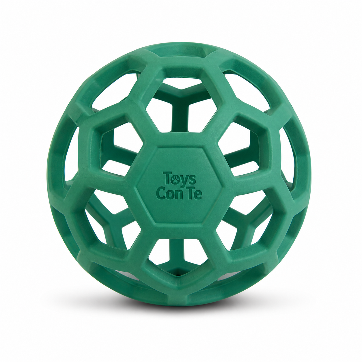 Hollow Rubber Dog Ball with Open Grid Design – Lightweight Fetch & Chew Toy | Toys Con Te