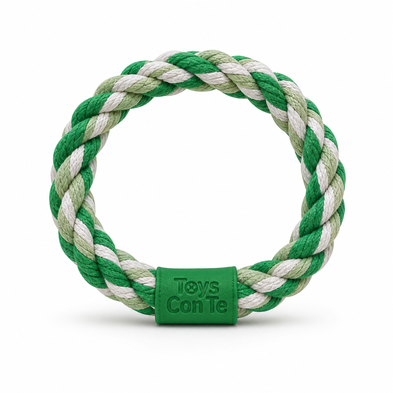 Braided Rope Ring Dog Toy – Durable Tug & Chew Toy for Dogs | Toys Con Te
